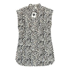 Lita by Ciara Cheetah Print Sleeveless Mini Shirt Dress M